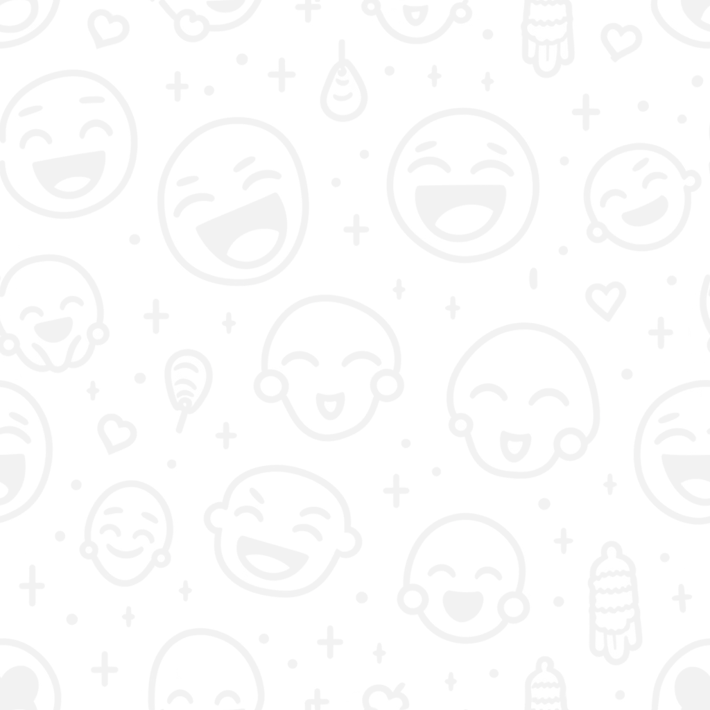 Faint emoji doodle pattern